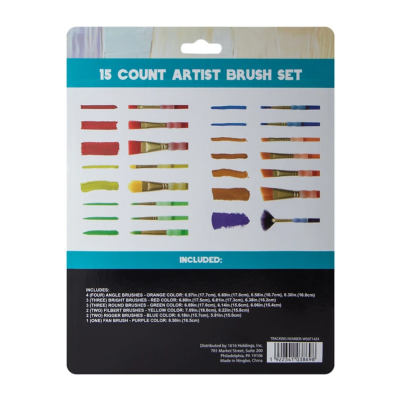 Art Brush Set 15-Count