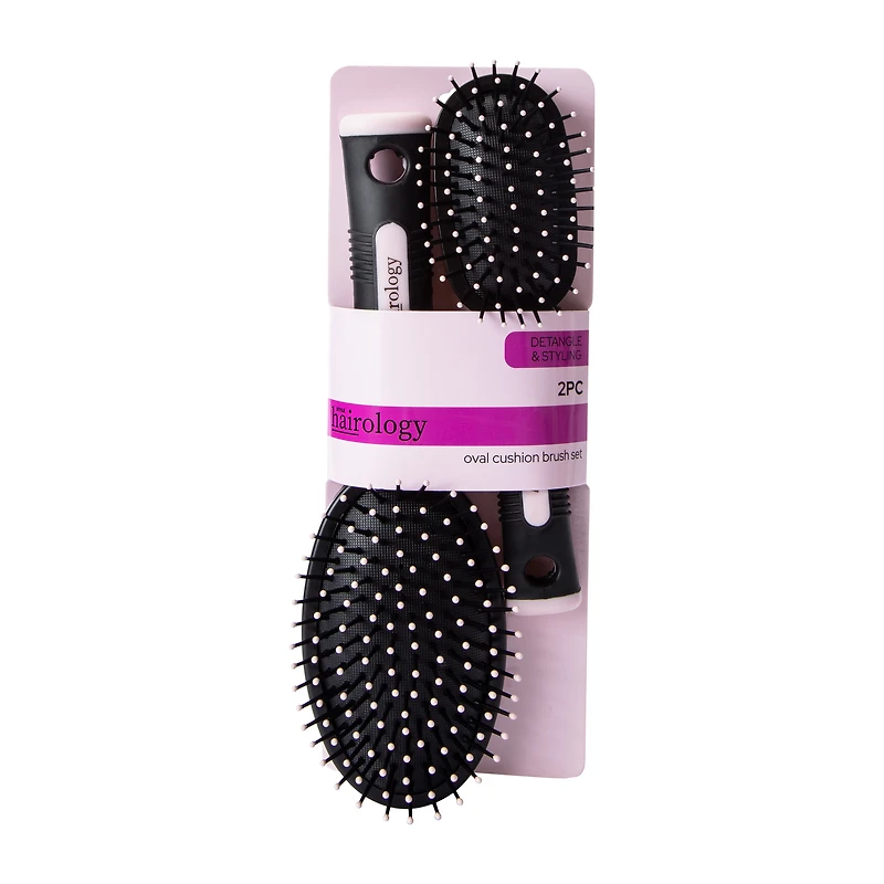 Oval Cushion Brush Set 2-Piece