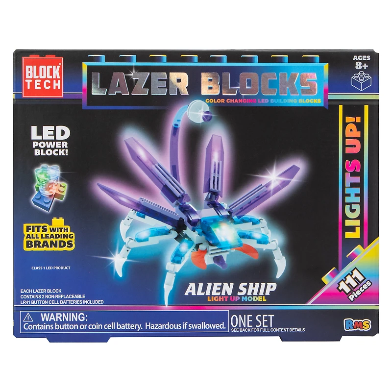 block tech® lazer blocks LED building kit