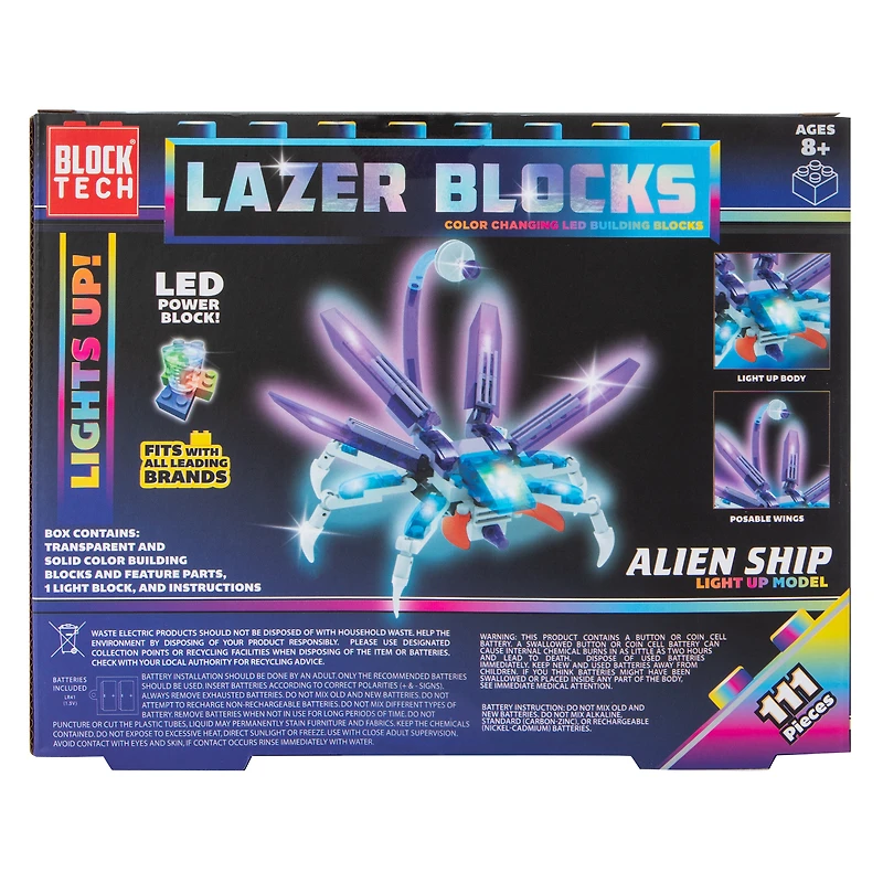 block tech® lazer blocks LED building kit