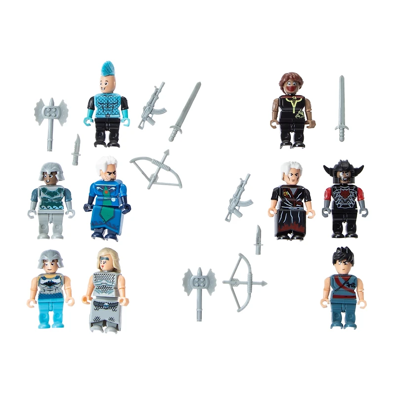 Block Tech® Battle Wars 10 Minifigures & Accessories Set