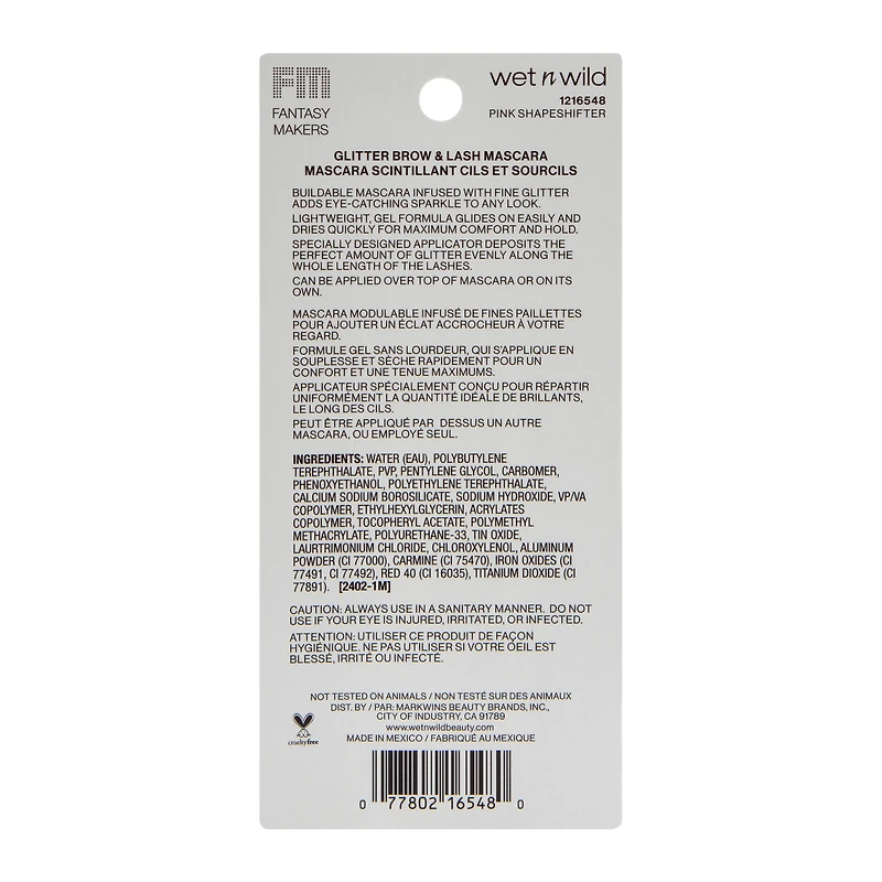 Wet N' Wild® FM Fantasy Makers Glitter Brow & Lash Mascara 0.33oz