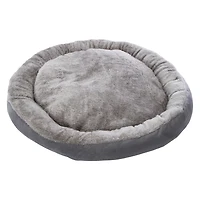 Round Plush Pet Bed 22in