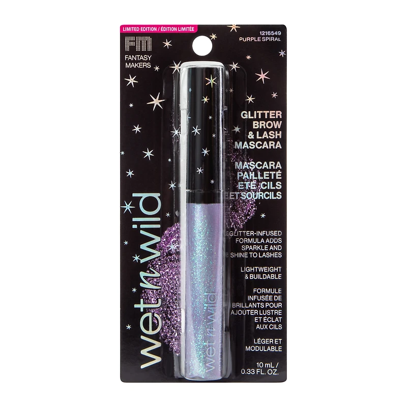 Wet N' Wild® FM Fantasy Makers Glitter Brow & Lash Mascara 0.33oz - Purple Spiral