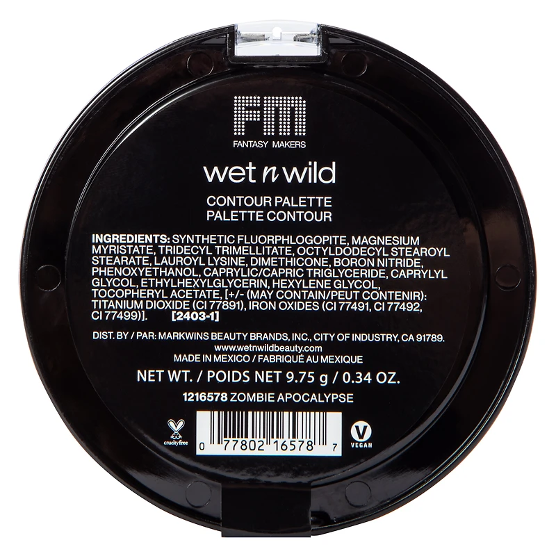 Wet N' Wild® Contour Palette - Zombie Apocalypse