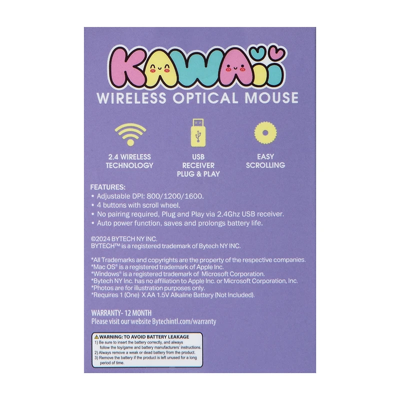 Kawaii Wireless Optical Mouse