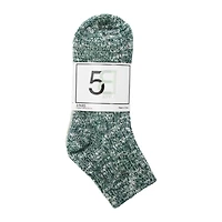Ladies Ribbed Crew Socks 3-Pack