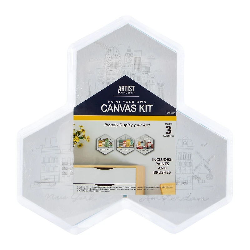 Artist Concepts Preprinted Canvas Paint Kit