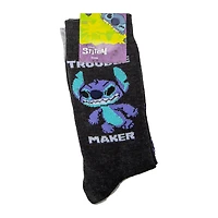 Disney Stitch Mens Crew Socks 2-Pack