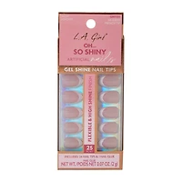 Oh... So Shiny Artificial Nails Modern French Kit 25-Pcs