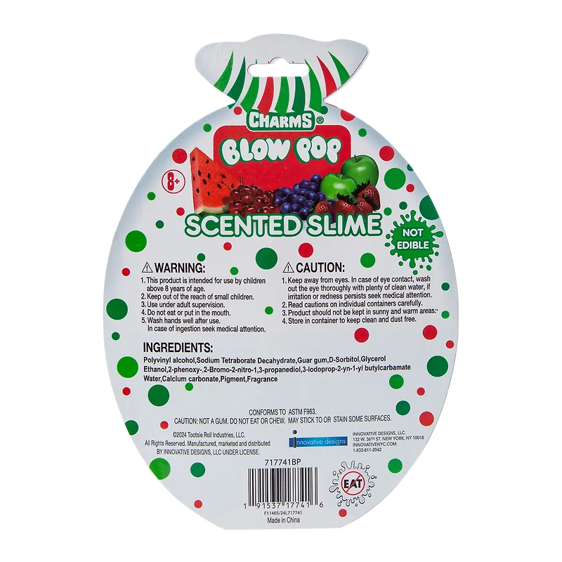 Blow Pop Scented Slime