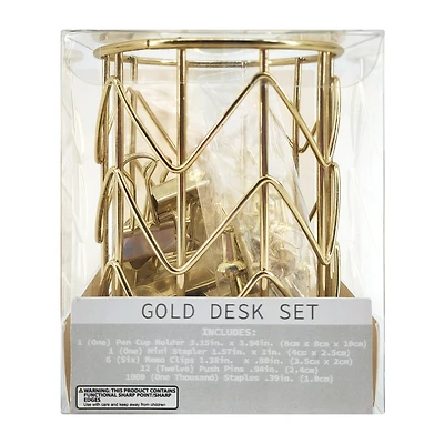 Gold Desk Set