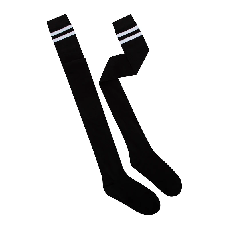Ladies Varsity Stripe Over-The-Knee Socks