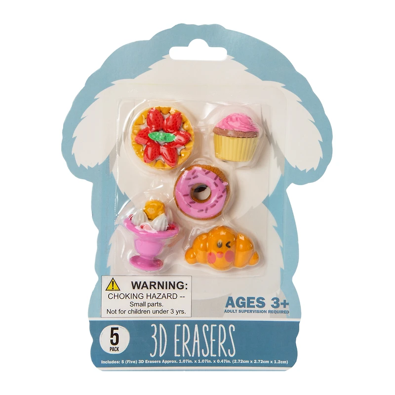 3D Erasers 5-Pack