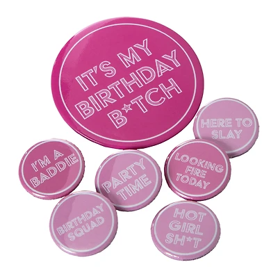 Birthday Button Set 7-Count