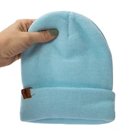 Solid Knit Beanie Hats 2-Count