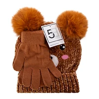 Kids Critter Beanie Set 2-Piece