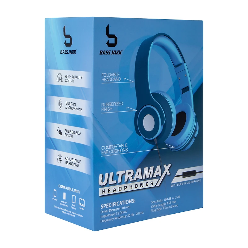 Ultramax Wired Headphones With Mic