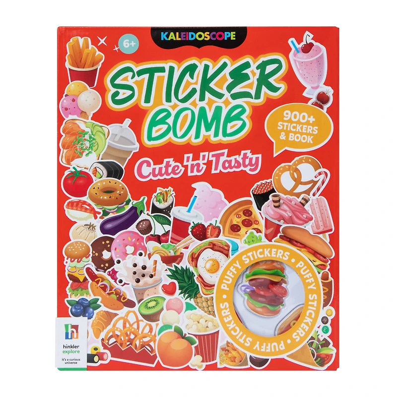 Sticker Bomb Cute & Tasty Puffy Stickers Book