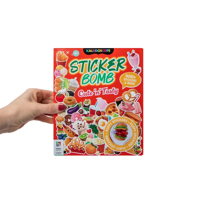 Sticker Bomb Cute & Tasty Puffy Stickers Book