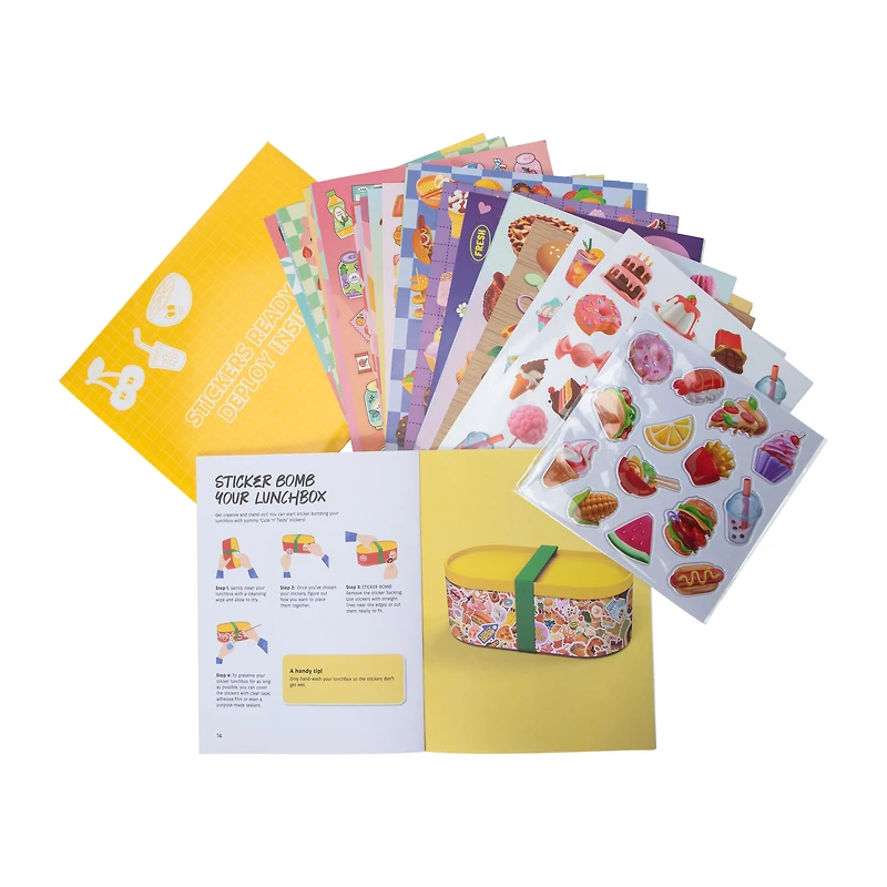 Sticker Bomb Cute & Tasty Puffy Stickers Book