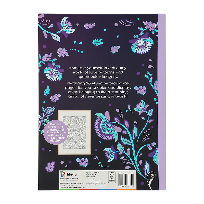 Kaleidoscope Coloring Pattern Scapes Poster Art Book