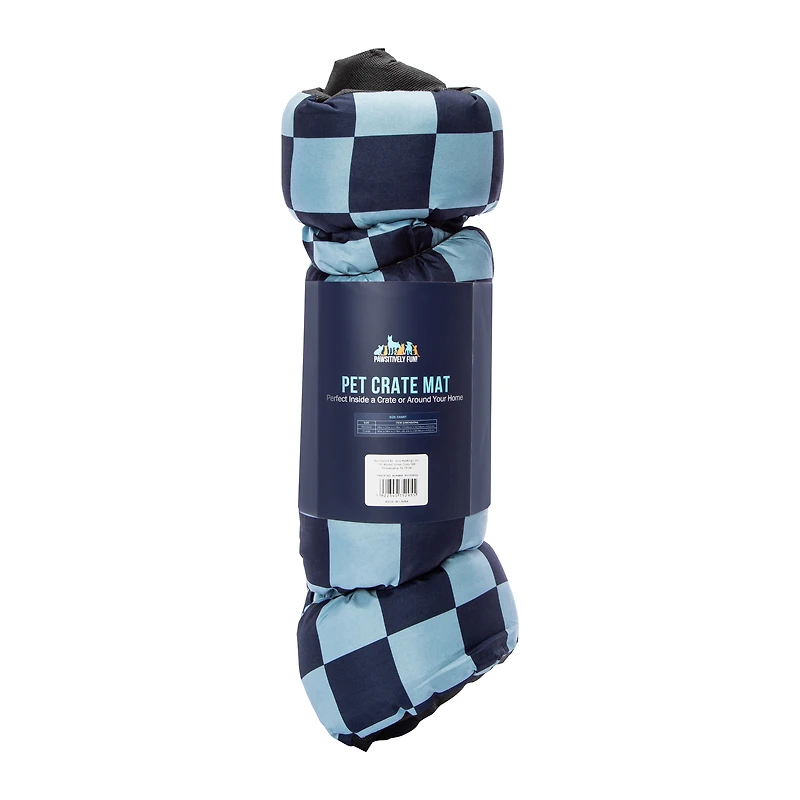 Checkered Pet Crate Mat 29in x 21in