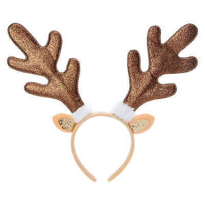 Glitter Antler Christmas Headband
