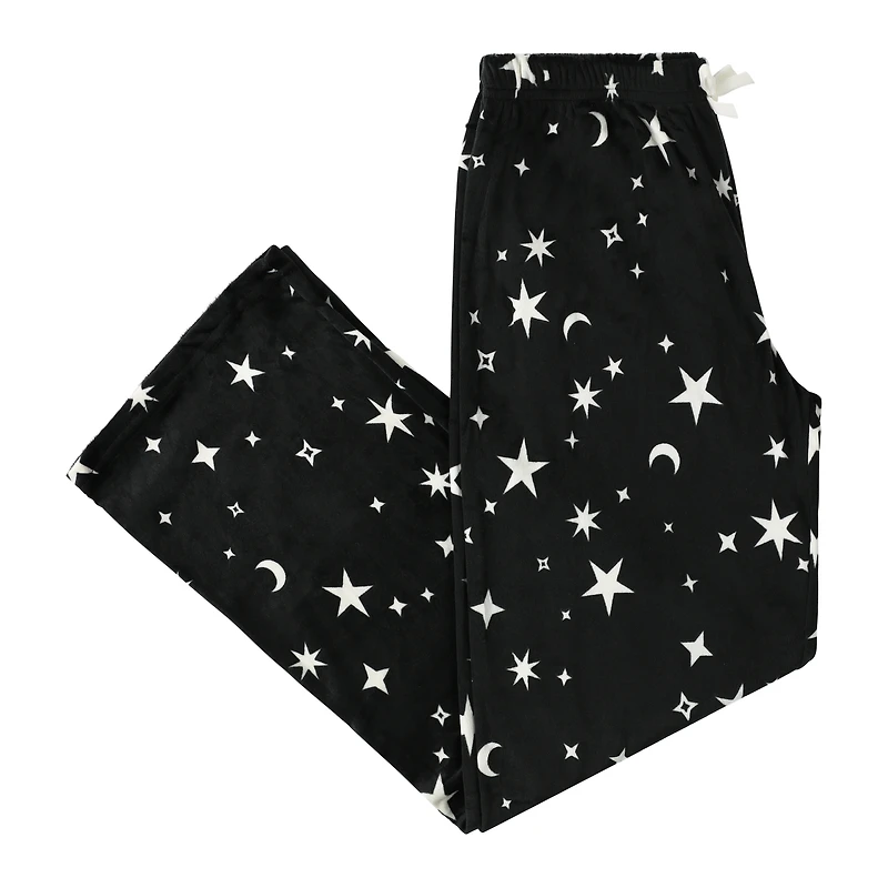 Printed Plush Lounge Pants