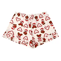 Ruffle-Trim Christmas PJ Shorts