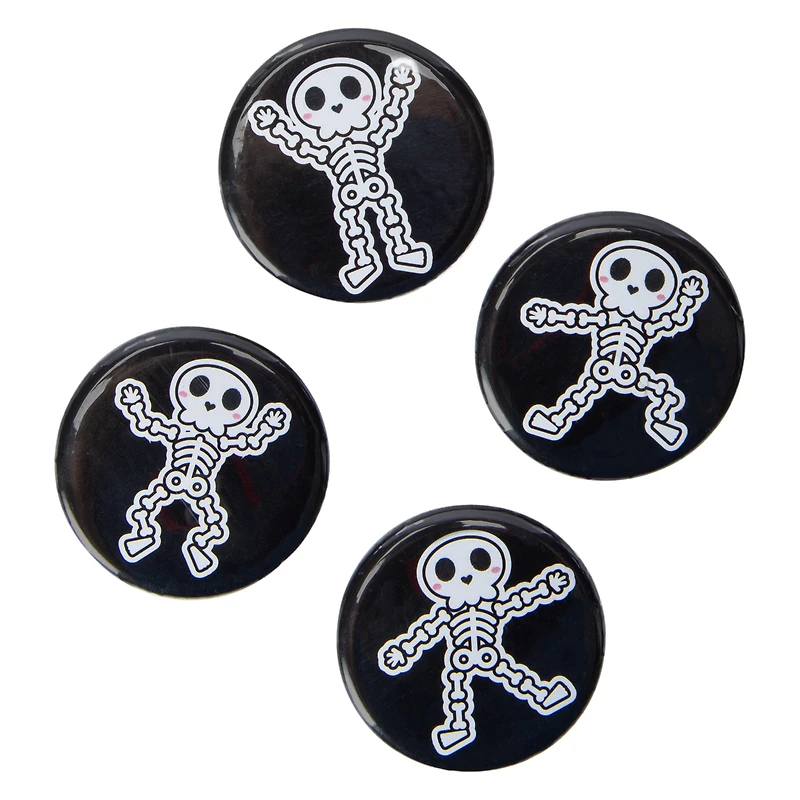 Halloween Skeleton Magnets 4-Count