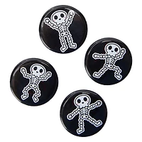 Halloween Skeleton Magnets 4-Count