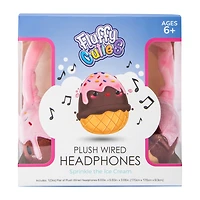 Fluffy Cuties Plush Wired Headphones