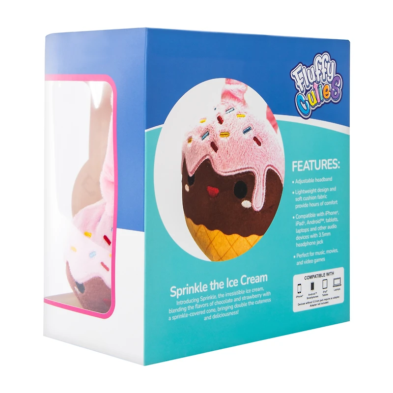 Fluffy Cuties Plush Wired Headphones