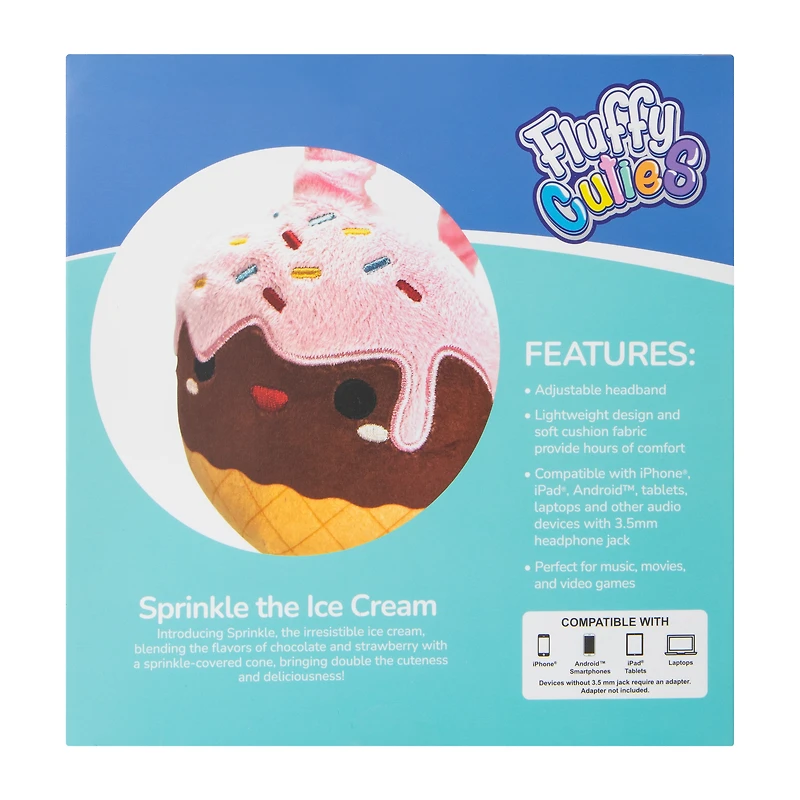 Fluffy Cuties Plush Wired Headphones