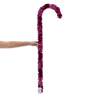 LED Tinsel Candy Cane 13.4in x 48in