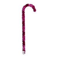 LED Tinsel Candy Cane 13.4in x 48in