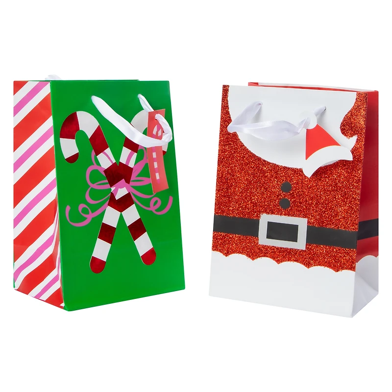 Small Christmas Gift Bags 2-Pack