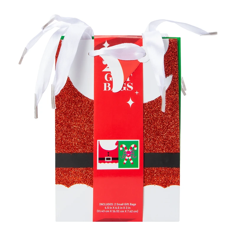 Small Christmas Gift Bags 2-Pack