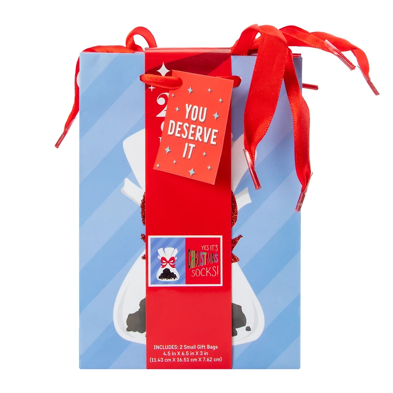 Christmas Gift Socks Bag 2-Pack
