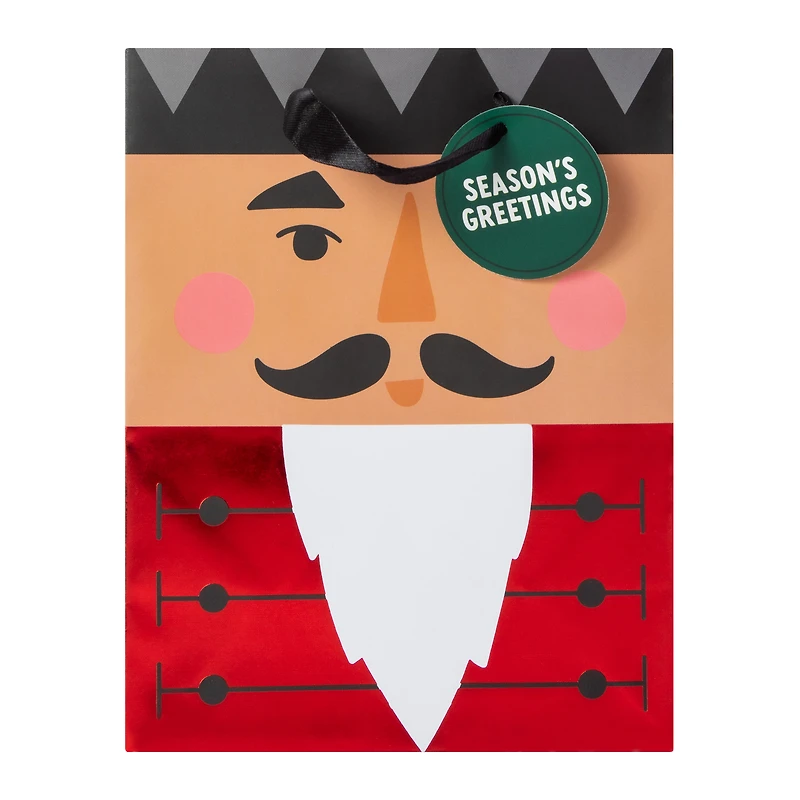 Nutcracker Christmas Gift Bag