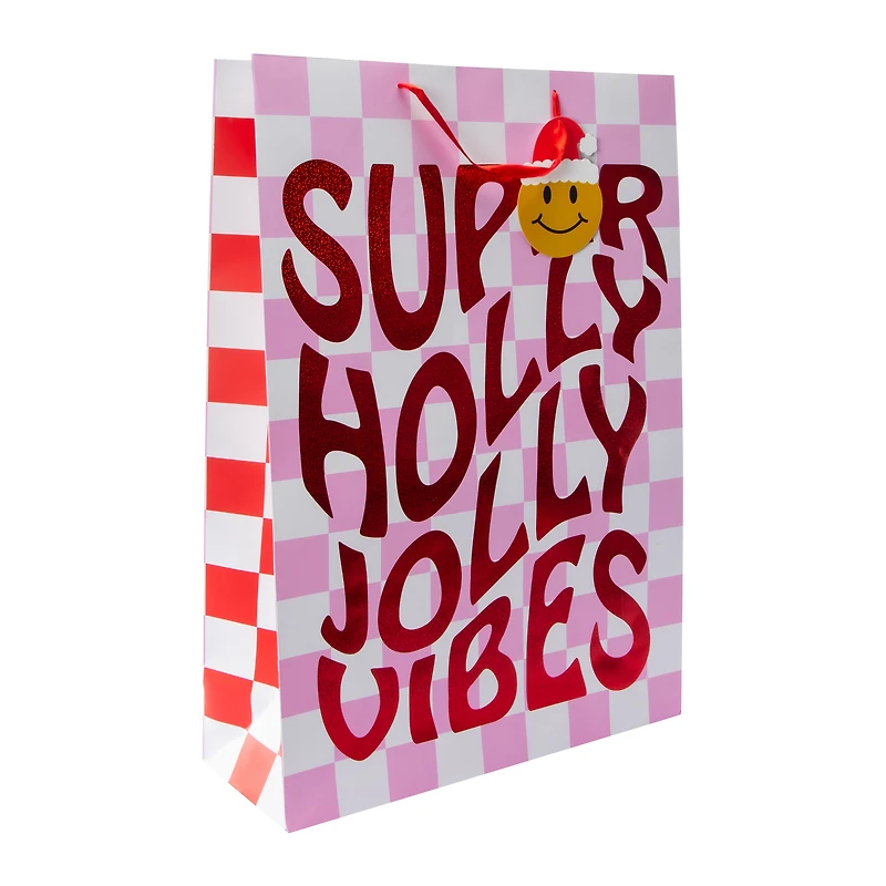 Super Holly Jolly Vibes Christmas Gift Bag