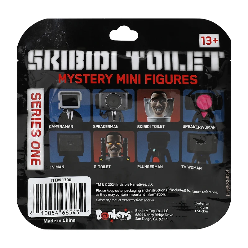 Skibidi Toilet Mystery Mini Figures (Styles May Vary)