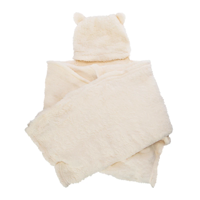 Sherpa Hooded Throw Blanket 50in x 60in