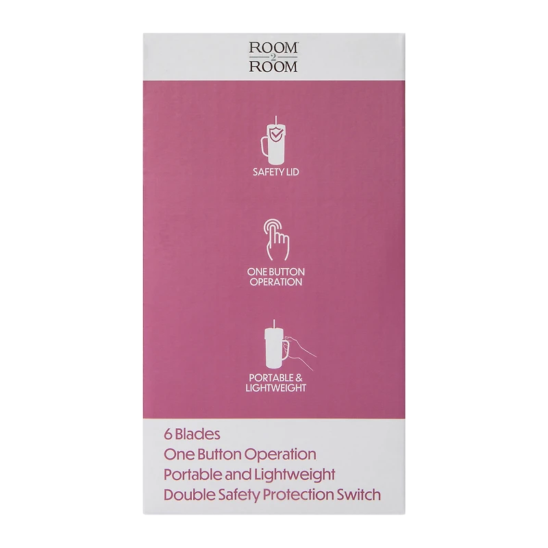 Rechargeable Portable Blender With Handle & Silicone Straw 17oz