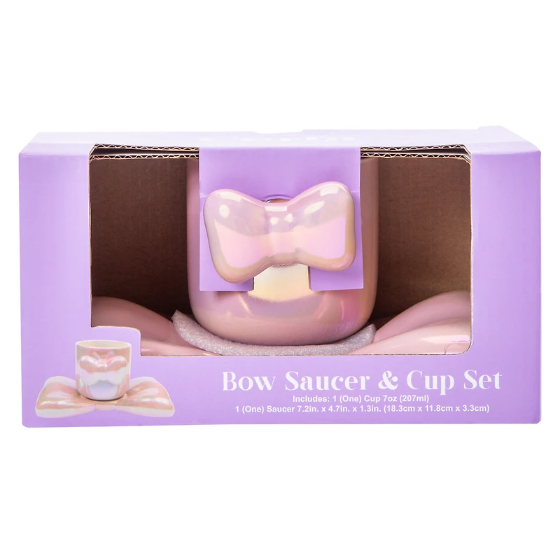 Bow Saucer & Cup Set