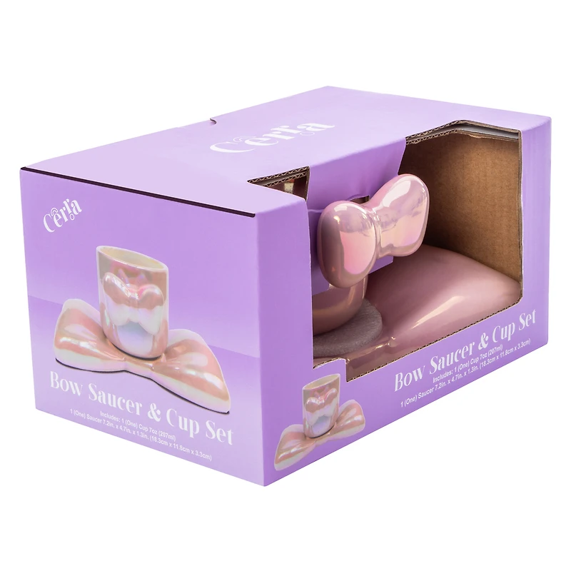 Bow Saucer & Cup Set