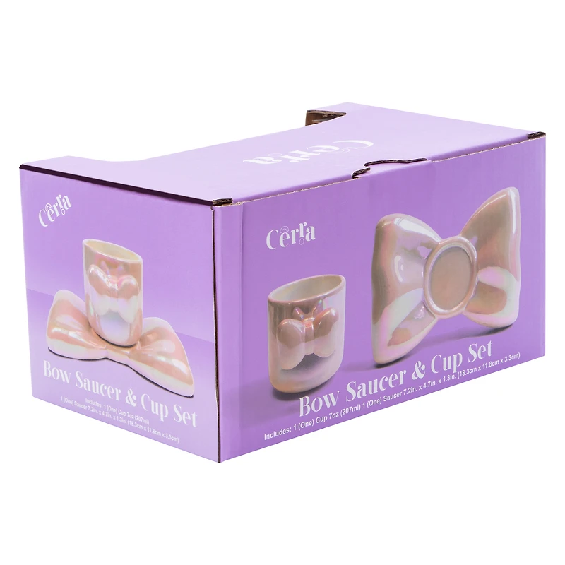Bow Saucer & Cup Set