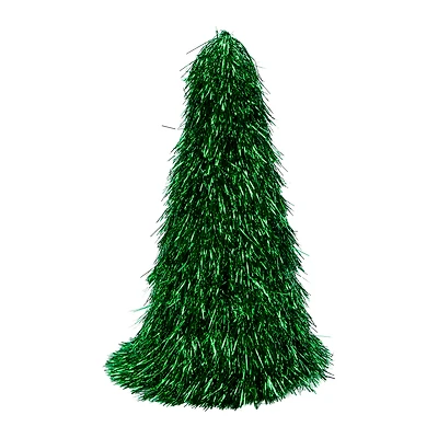 Large Tinsel Cone Christmas Tree 9.05in x 18.5in