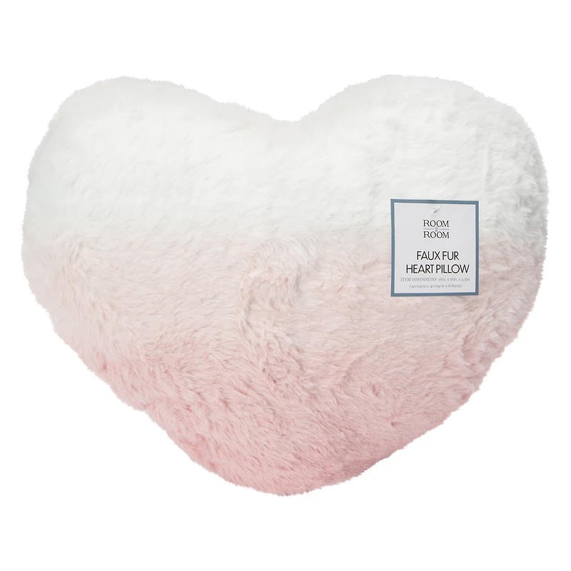 Room 2 Room™ Faux Fur Heart Pillow